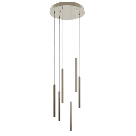 Afx Eli Six Pendant, 54W 120 277V, Satin Nickel ELIP01L30UDSNRND6